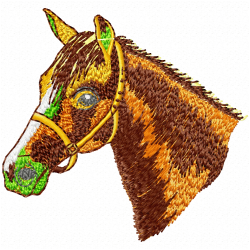 Horses Embroidery Design 2 Horses Embroidery Design 2